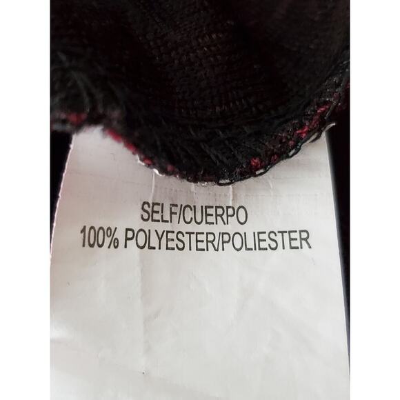 MY MICHELLE Women's Burgundy & Black Patterned Fit & Flare Dress Sz S - Picture 10 of 11